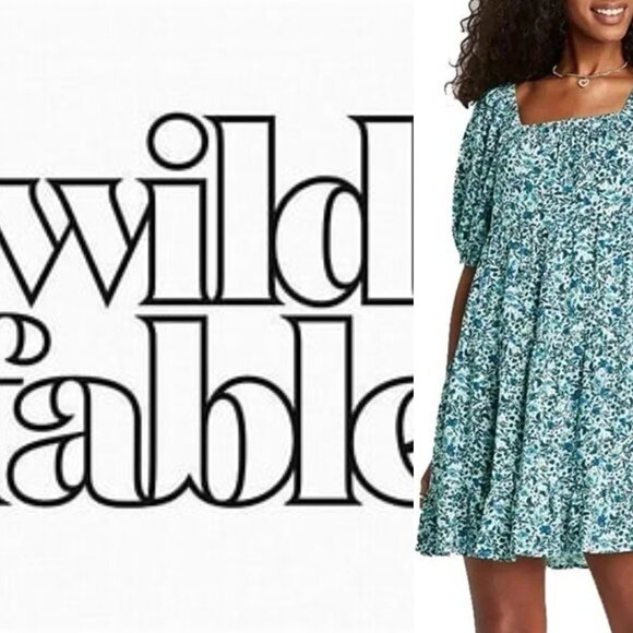 Wild Fable Blue and White Floral Top - Picture 2 of 5